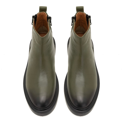 Dalila Yeşil Erkek Deri Bot