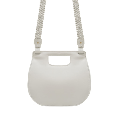 Damian Beyaz Kadın Deri El Çantası
