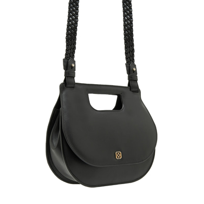 Damian Siyah Kadın Deri El Çantası