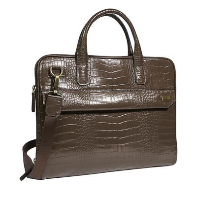 Daniel Erkek Kroko Baskılı Deri Evrak Çantası