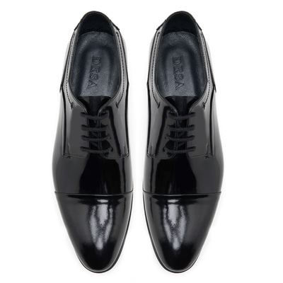 Danio Siyah Erkek Rugan Deri Klasik Ayakkabı