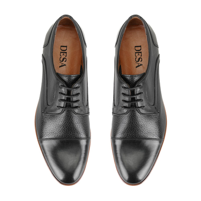 Davin Siyah Erkek Deri Klasik Ayakkabı