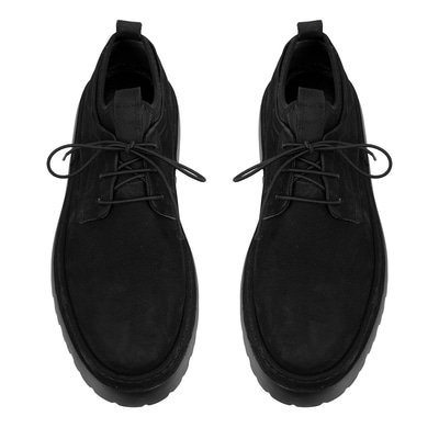 Davion Siyah Erkek Nubuk Deri Günlük Ayakkabı