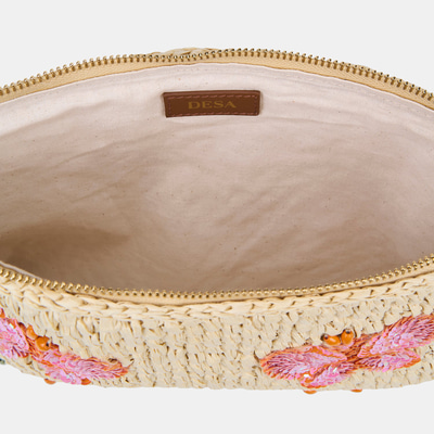 DE-13142 SS26 KADIN CLUTCH HASIR ÇANTA