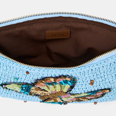 DE-13144 SS26 KADIN CLUTCH HASIR ÇANTA