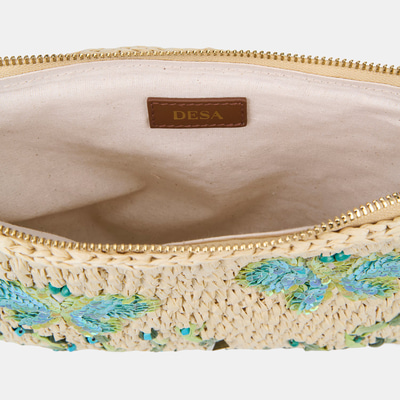 DE-13145 SS26 KADIN CLUTCH HASIR ÇANTA