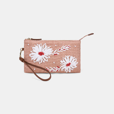 DE-13147 SS26 KADIN CLUTCH HASIR ÇANTA