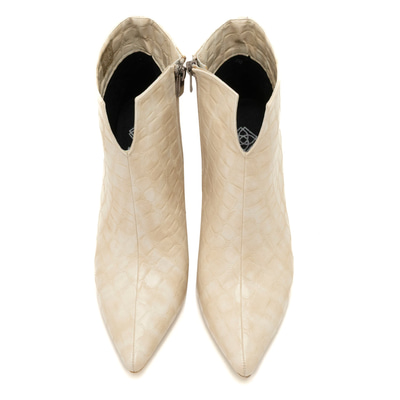 Delia Ekru Kadın Topuklu Bot