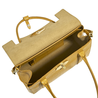 Demelza Kadın Kroko Baskılı Deri Omuz Askılı Çanta