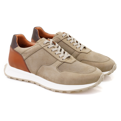 Denisa Haki Erkek Deri Spor Ayakkabı