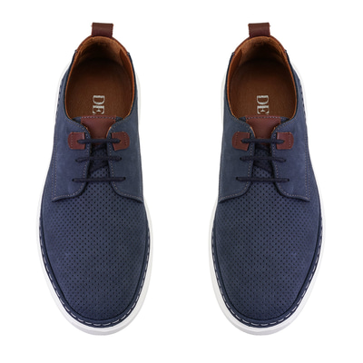Derick Lacivert Erkek Deri Günlük Ayakkabı