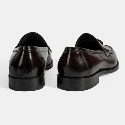 DESA  Erkek Bordo Püskül Detaylı Deri Loafer