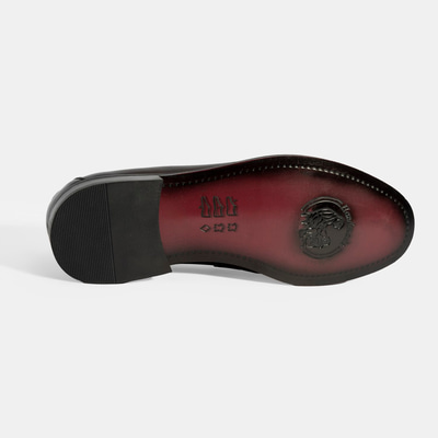 DESA  Erkek Bordo Püskül Detaylı Deri Loafer