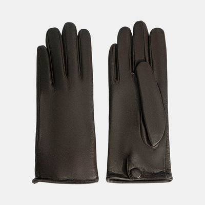 DESA - FY Kadın Koyu Kahve Deri Eldiven