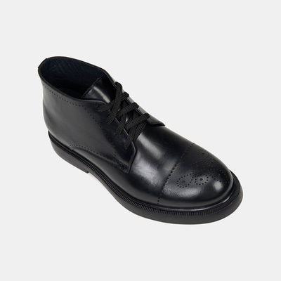 DESA - GS Erkek Siyah Bağcıklı Deri Bot