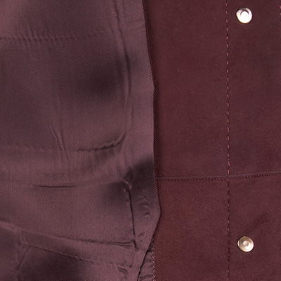 DESA Kadın Kiremit Gömlek Yakalı Düğmeli Süet Ceket