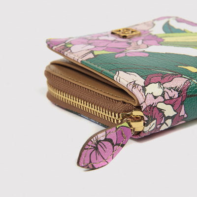 Desenli Kadın Deri Cüzdan