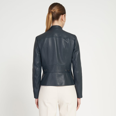 Destiny Lacivert Kadın Deri Ceket