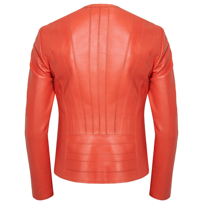 Deundria Kadın Fit Panelli Deri Ceket