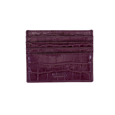 Devin Mor Kadın Kroko Baskılı Deri Kartlık