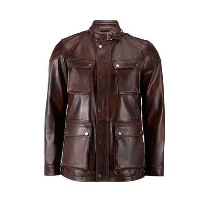 Dione Kahve Erkek Deri Mont