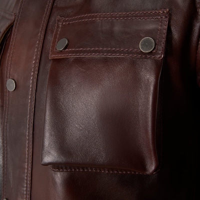 Dione Kahve Erkek Deri Mont