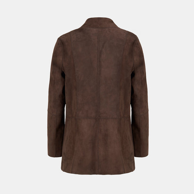 Dioran Kahve Kadın Çift Taraflı Süet Ceket