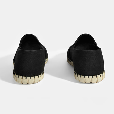 Dislina Siyah Erkek Deri Slip-On Günlük Ayakkabı