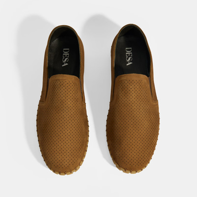 Dislina Taba Erkek Deri Slip-On Günlük Ayakkabı