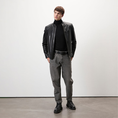 Dugan Siyah Erkek Deri Mont