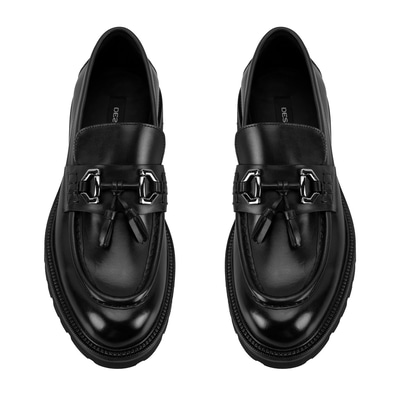 Edene Siyah Erkek Deri Loafer