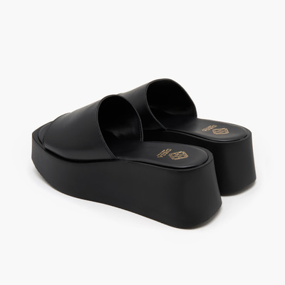 Edna Siyah Kadın Deri Terlik