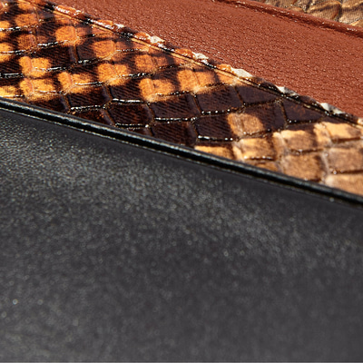 Eleena Kadın Piton Baskılı Deri Kartlık