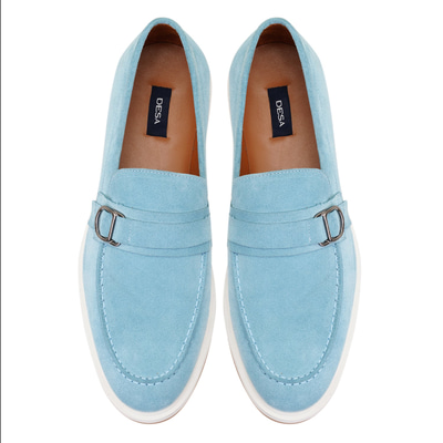 Elisa Mavi Erkek Süet Deri Loafer