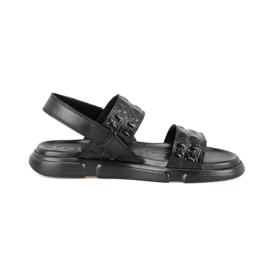 Ellery Siyah Erkek Deri Sandalet