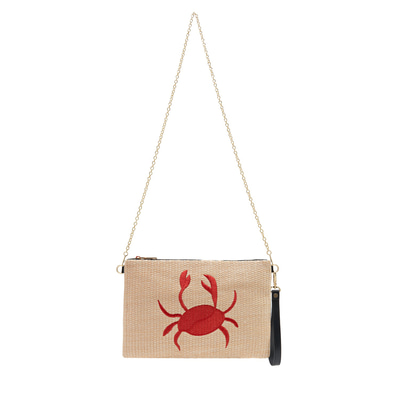 Elroy Kırmızı Kadın Hasır Portföy Çanta