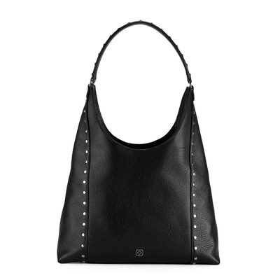 Elvisse Siyah Kadın Deri Omuz Çantası