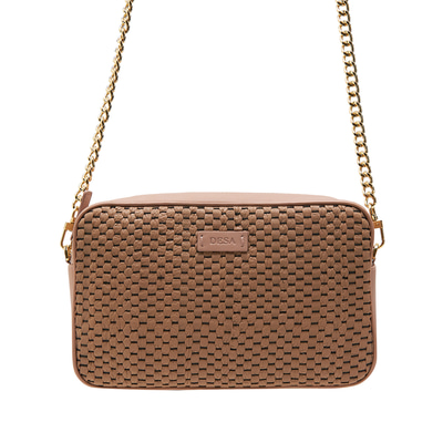 Emeline Kadın Örgülü Zincir Detaylı Deri Omuz Çantası