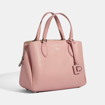 Emil Pembe Kadın Deri El Çantası