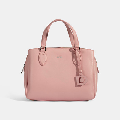 Emil Pembe Kadın Deri El Çantası