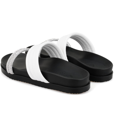 Emilo Beyaz Kadın DesaComfort Tabanlı Terlik