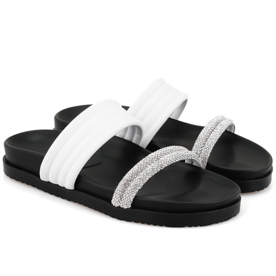 Emilo Beyaz Kadın DesaComfort Tabanlı Terlik