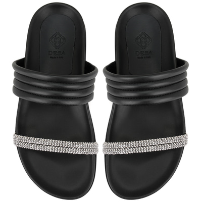 Emilo Siyah Kadın DesaComfort Tabanlı Terlik