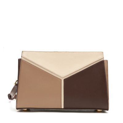 Emma Krem Kadın Kroko Baskılı Deri Omuz Çantası