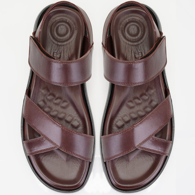 Erica Kahve Erkek Deri Sandalet