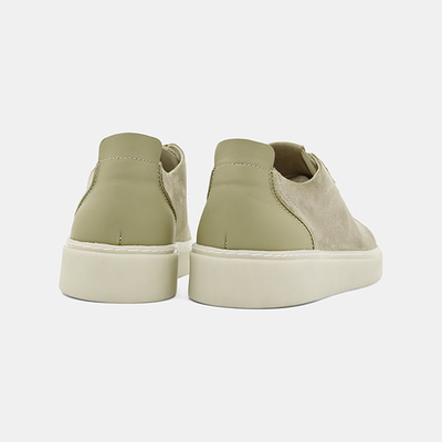 Erkek Bej Bağcıklı Süet Deri Spor Ayakkabı