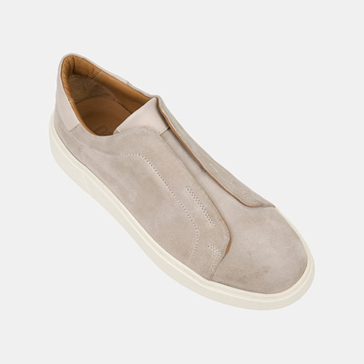 Erkek Bej İçten Lastikli Süet Günlük Ayakkabı