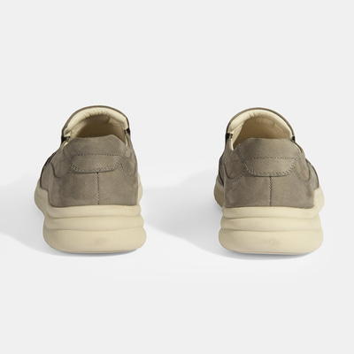 Erkek Bej Slip-On Nubuk Deri DesaComfort Günlük Ayakkabı
