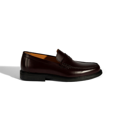 Erkek Bordo Deri Loafer