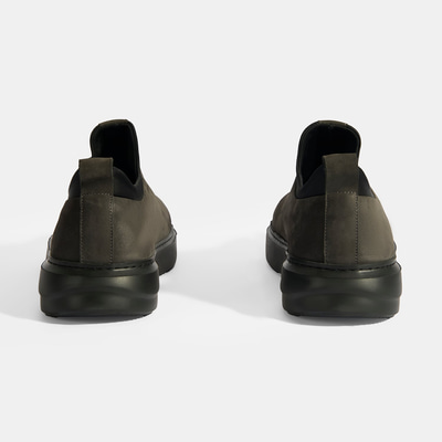 Erkek Gri Bağcıklı Deri Günlük Ayakkabı